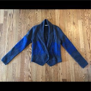 Grey fitted blazer/sweater
